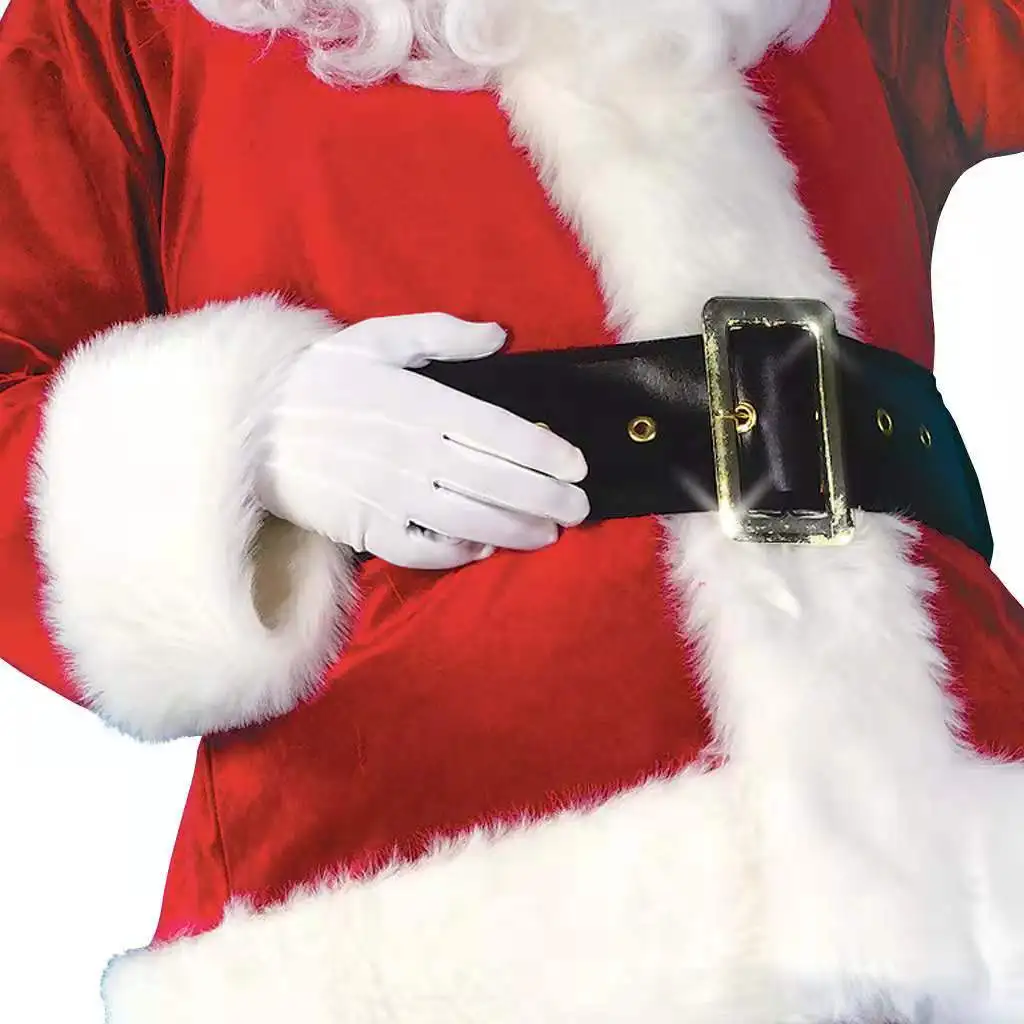 Santa Claus Costume Adult Male Golden Velvet Santa Claus Costume Halloween Performance Costume Anime Cosplay