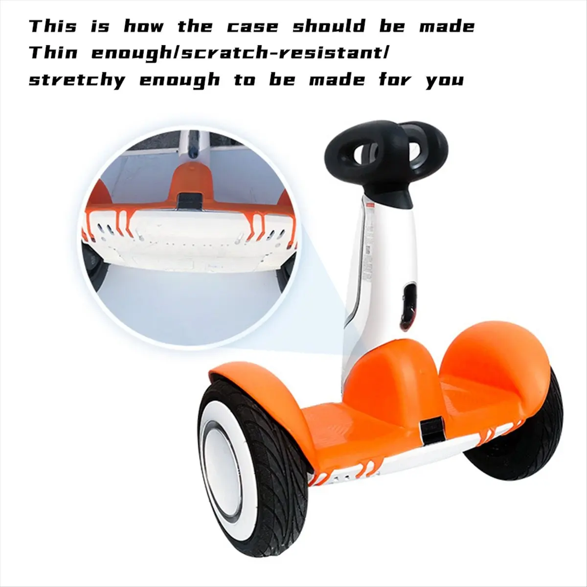 غطاء حماية لسترة الغبار من السيليكون من ONGE لسيارة توازن زائد باللون الأبيض