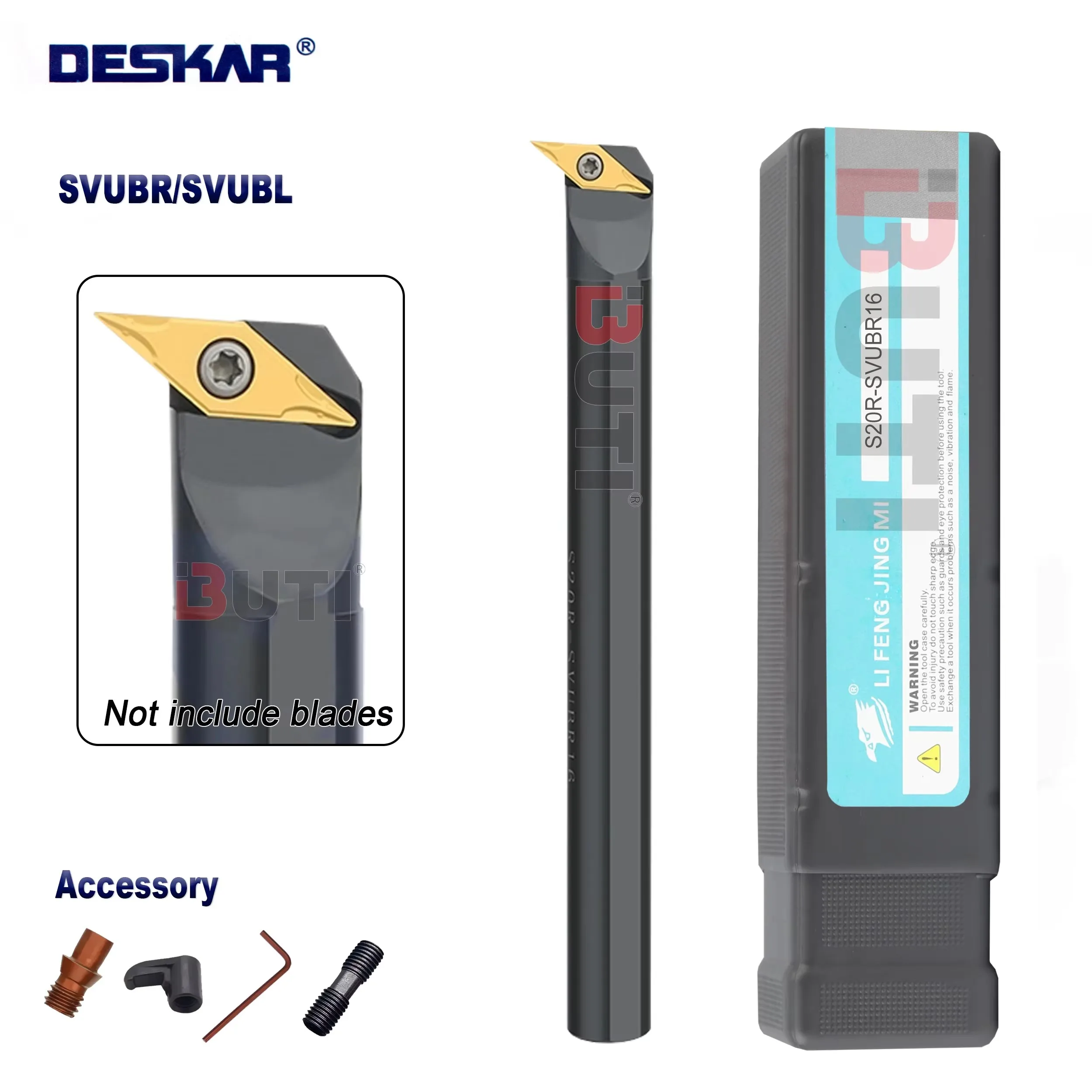 DESKAR 100% Original S16Q/S20R/S252S-SVUBR/L11/16 Numerical Control Lathe Internal Tunrings Tool Holder Boring Bar For VBMT VCMT - view 2