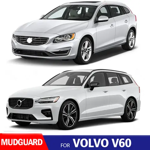 2012 2013 2014 2015 2016 2017 2018 2019-2023 FOR Volvo V60 Mudguard Fender Mud Flaps Guards Splash Mudflaps Car Accessories 4pcs 8 best selling volvo v60 model - №1