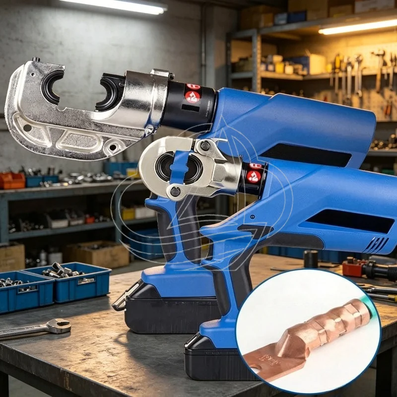 Cordless Hydraulic Crimping Tool EZ-300/400, 60KN/120KN Electric Crimping Pliers for 16-300/400mm² Cable