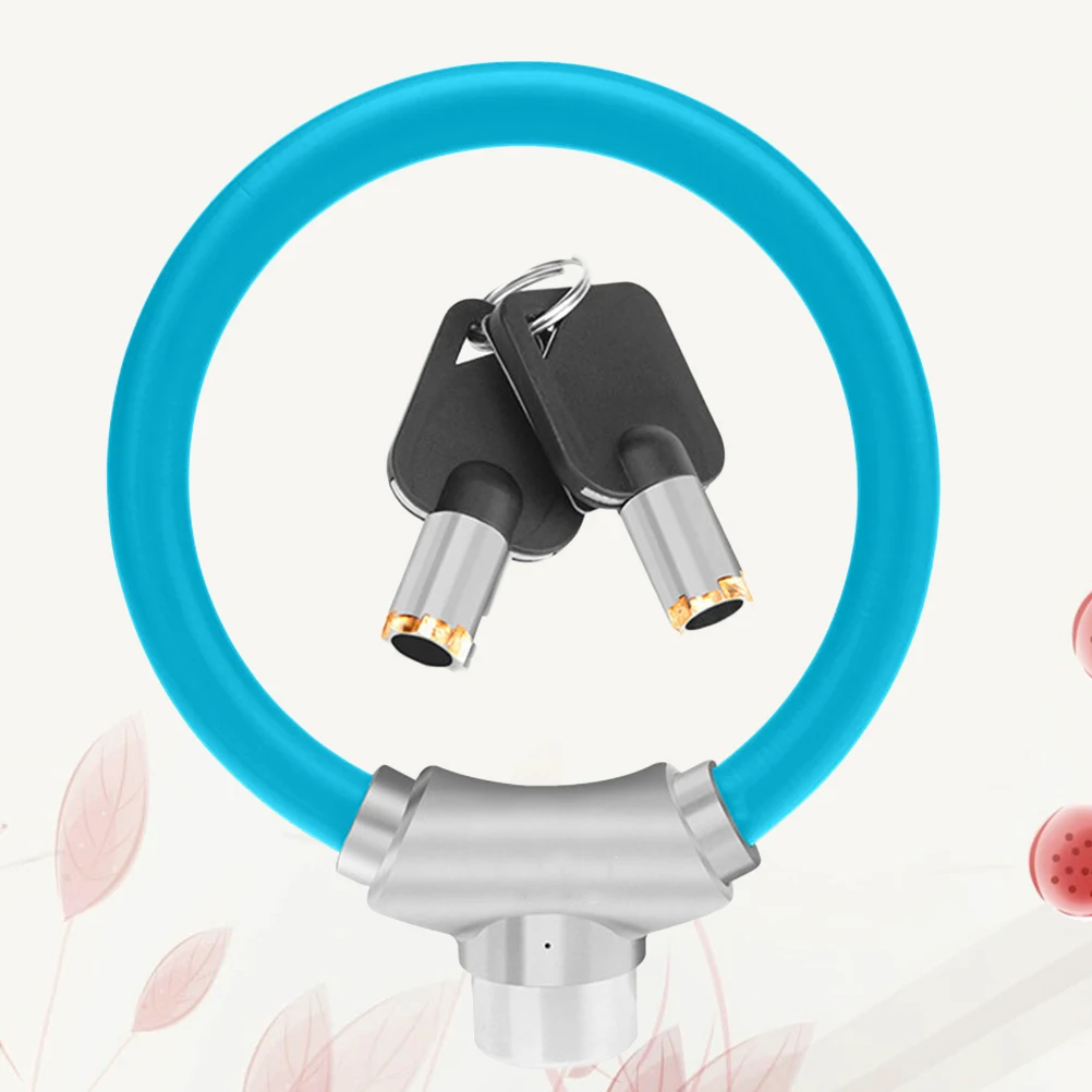 Fahrradschloss Stahlkabel Volldraht Heavy Duty Anti-Diebstahl-Ring Hufeisenschloss für Outdoor-Radfahren Fahrradzubehör