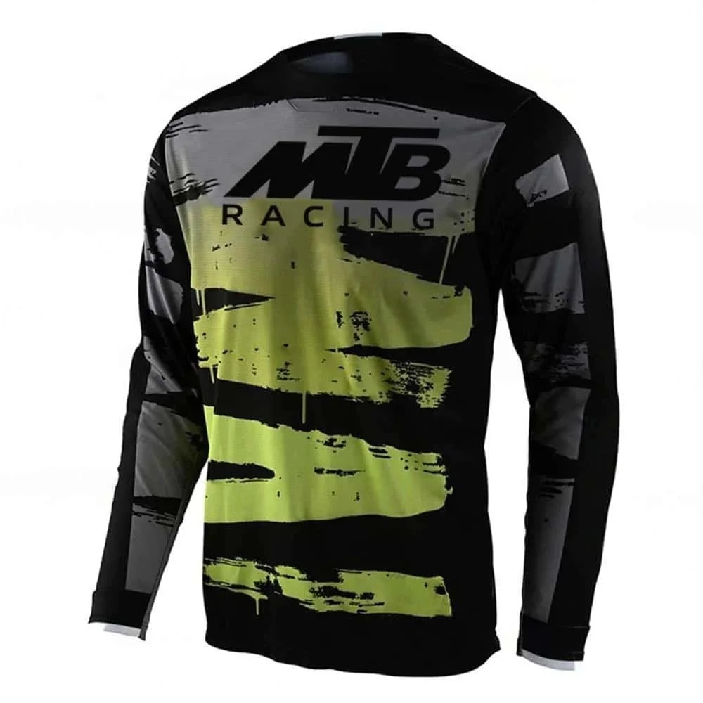 2026-2027 Men's Long-Sleeve Jersey – Loose-Fit Top for MTB, Motocross, Camping, Fishing Outdoor Activities Plus Sizes Available