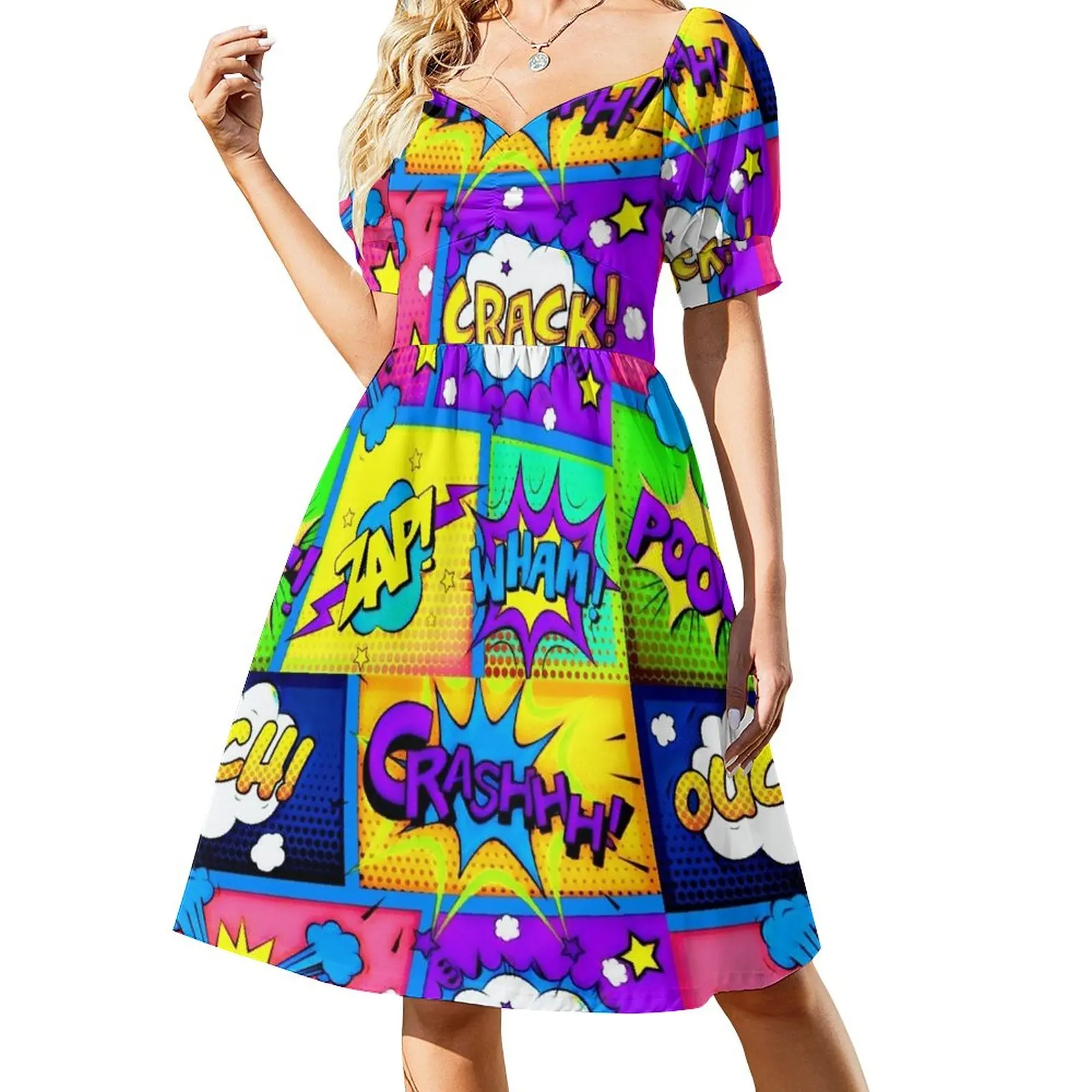 Colorful Comic Book Panels Dress Bridesmaid dress woman Party dresses ladies dresses for special occasions