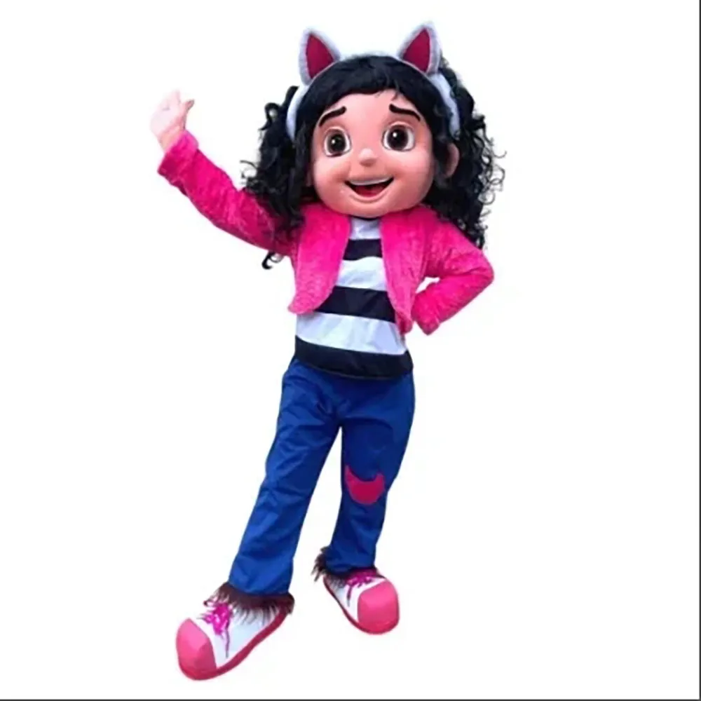 Costume della mascotte delle ragazze personalizzato Halloween Cartoon Doll Fancy Dress Carnival Prom Party Cosplay Suit taglia adulta