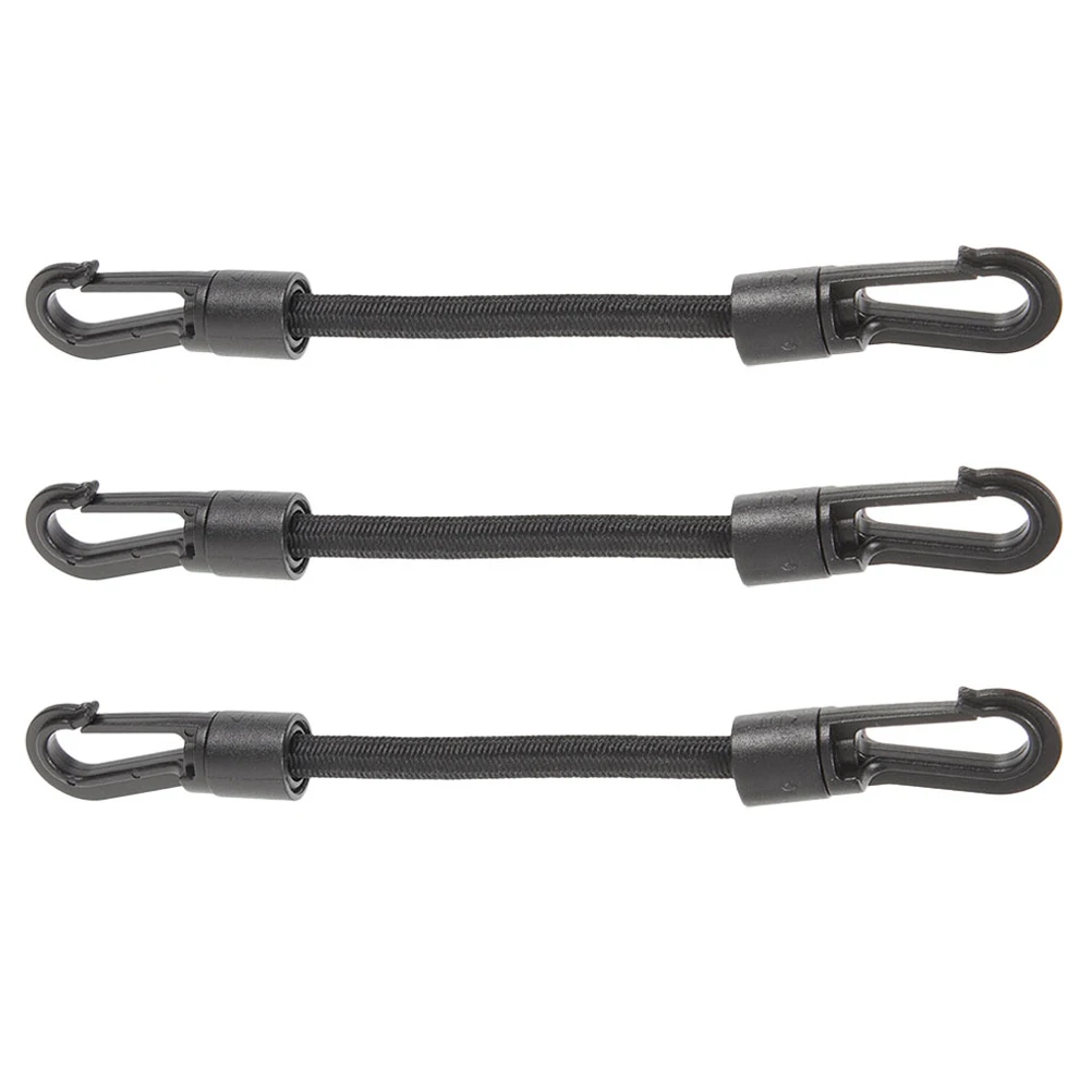 

3pcs Elastic Cord Hooks Portable Tie Down Straps Camping Supplies Kayak Accessories Bungee Ropes Outdoor buckle strap multi-use