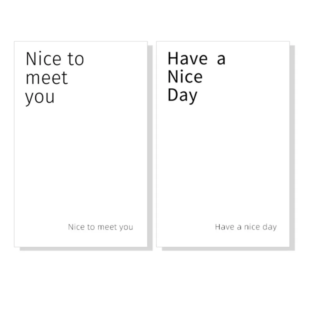 Adhesive Gift Box Sealing Sticker Mild Waterproofing Paper 50 sheets/pack Gift Package Stickers Front Sticker