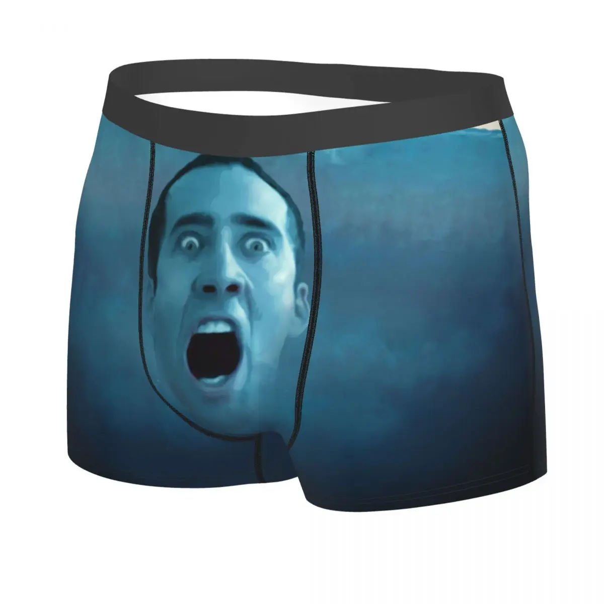 Custom Funny Nicolas Cage Meme Boxers Shorts Men Briefs Underwear Novelty Underpants