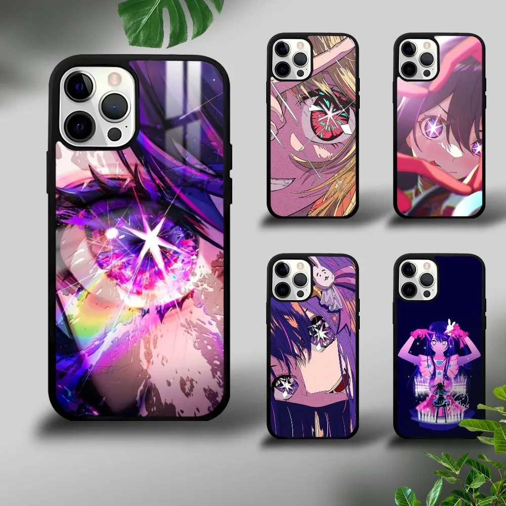 O-Oshi No-K-Ko Shining Eyes Girl Phone Case For IPhone 16 15 14 13 12 11 Pro Xs Max Mini Plus Celulares Hard Funda