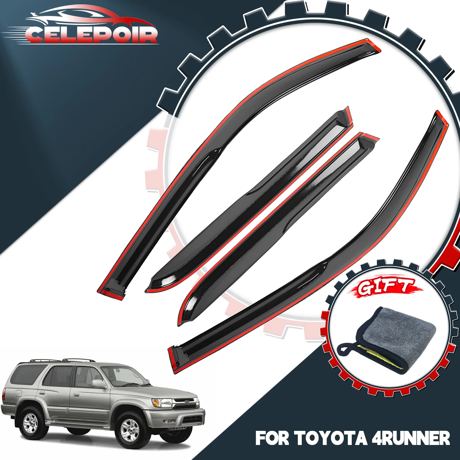 

For Toyota Window Visor 4Runner 1996-2002 Sr5 Base Limited Vent Rain Guard