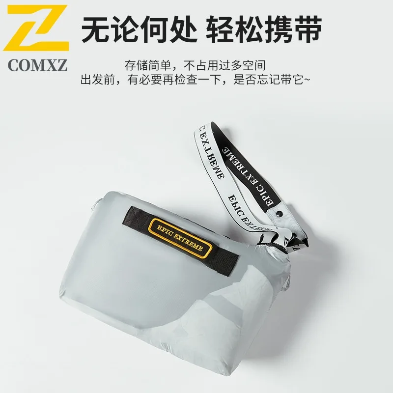 COMXZ 2025 خريف شتاء جديد أسفل سترة للجنسين عالية ملء الطاقة سميكة معطف مقنع الرياضة في الهواء الطلق مقاوم للماء يندبروف سترة