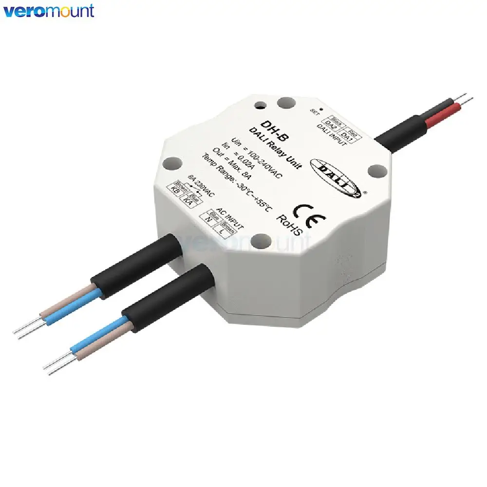 Skydance AC DALI Switch Dimmer DH DH1 DH8 DH-B (DT7) DH4 Relay Unit AC100-240V 1/2/4/8 Channel DMX Push Switch for DALI Product