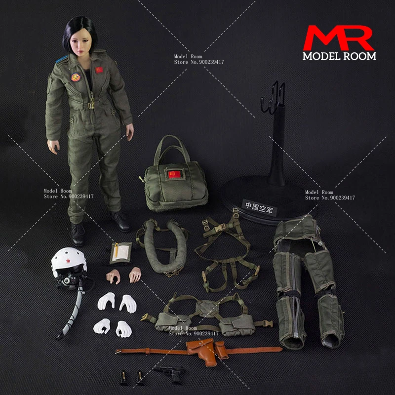 FLAGSET FS-73006 1/6 Chinese Women's Air Force Action Figure 12'' Female Soldier Figurine Model Full Set Collectible Model