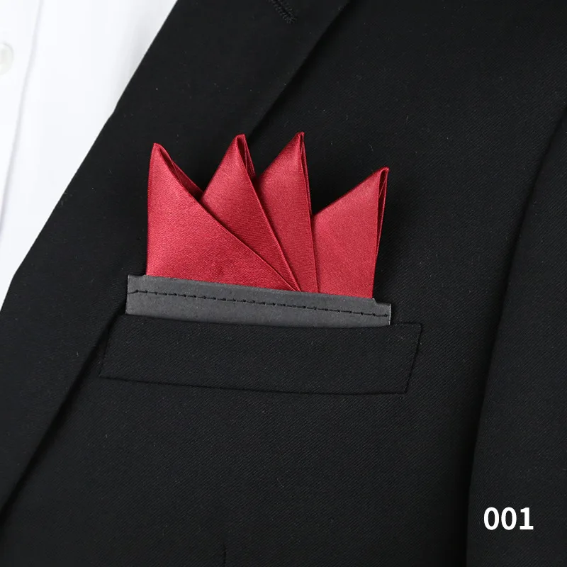 Lenço de Bolso Masculino Liso para Terno Formal de Negócios, Acessório para Casamento, Festa e Smoking de Noivo
