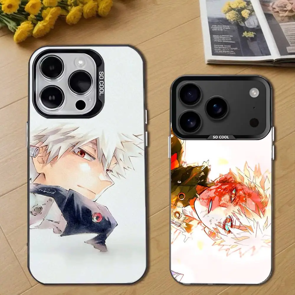 

BakugoS My Hero Academia Phone Case For iPhone 17,16,15,14,13,12,11,Pro,Max,Plus,E,Air,Mini Black Tpu Cover