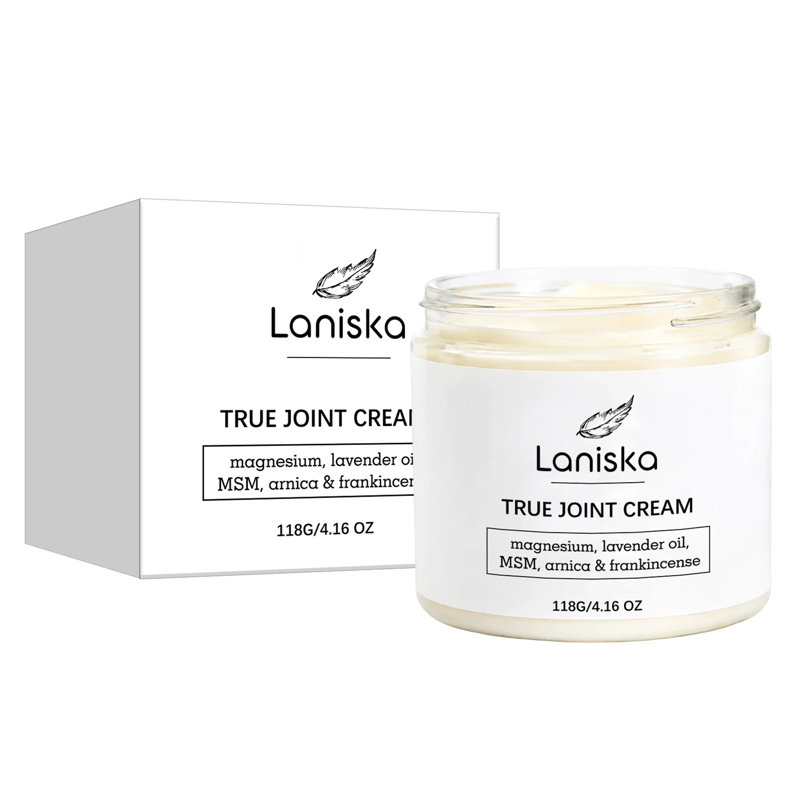 Laniska Joint Care Cream Quick Absorb For Muscle And Joint Daily Care Help Maintain Joint Comfort And Flexible Movement 118g