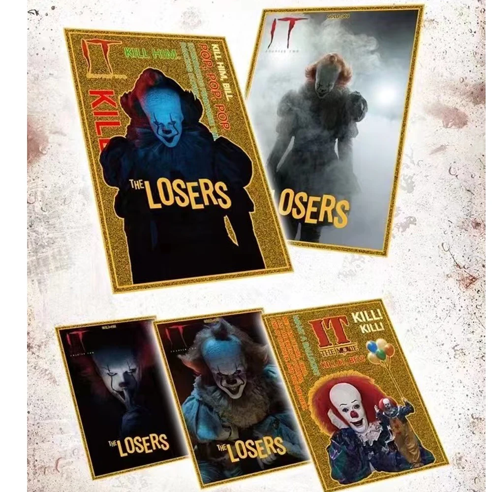 Paquete de tarjetas de colección de Derry Horror IT, caja de refuerzo, personaje de The Losers, tarjeta periférica exquisita, juguetes de cumpleaños para niños, regalos