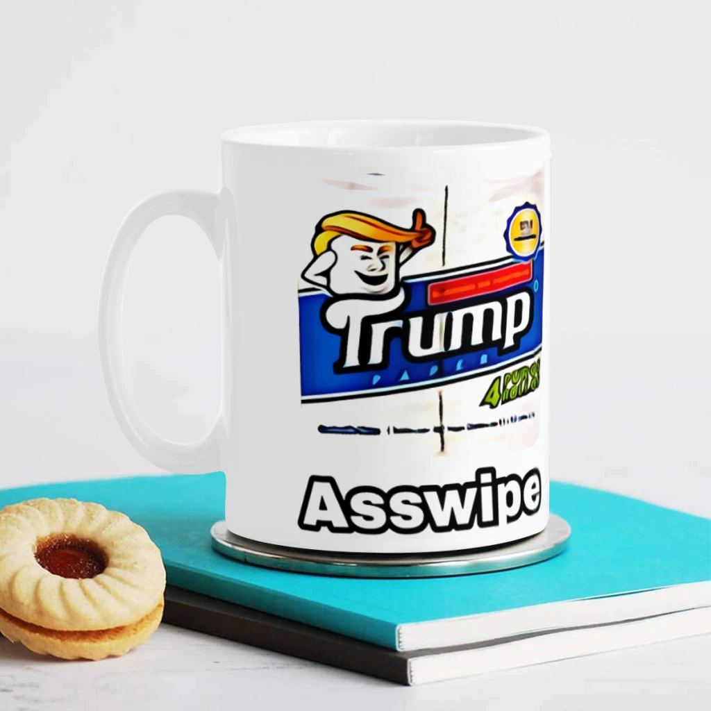 Trump Toilet Paper, Asswipe Ceramics Coffee Mug Cute Gamer Birthday Gift Back To School Mug