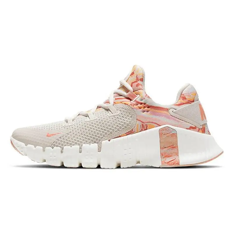 Nike Free Metcon 4 Desert Sand Crimson Bliss Women's Sneakers shoes DJ3075-064 With Original Box