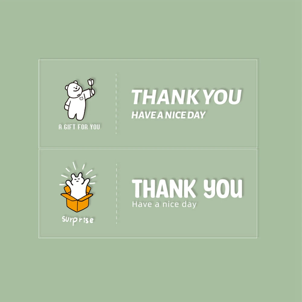 Thank You Clear Case Stickers Aesthetic Notebooks Cute Stationery