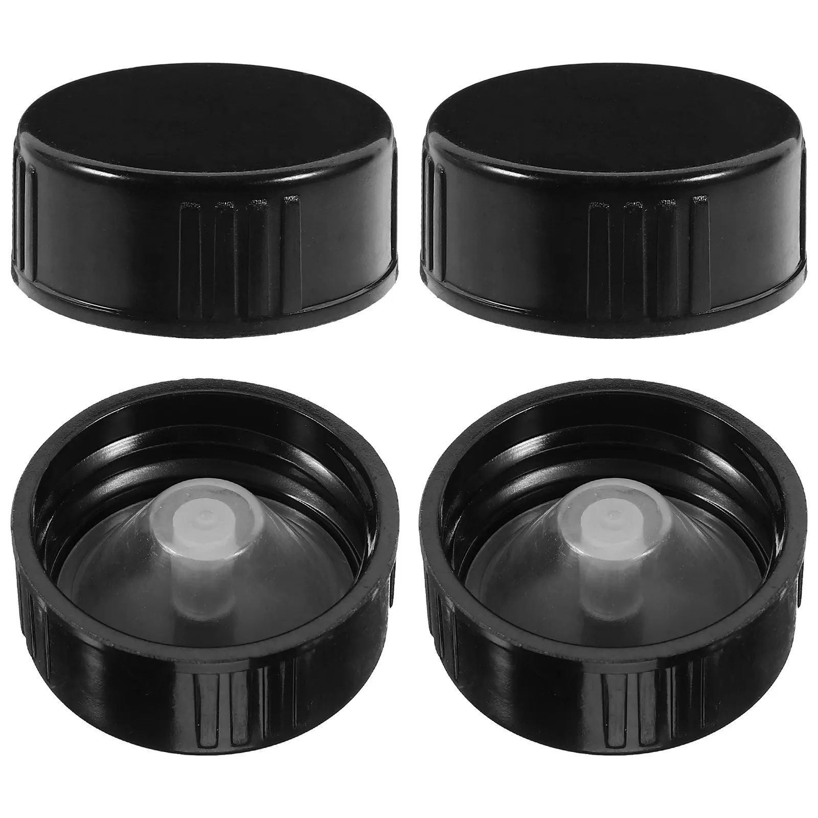 4Pcs Poly Screw Seal Caps Plastic Bottle Lids Cone Design Leakproof Airtight Wine Making Jug Caps Bottle Lids Poly Cone Cap