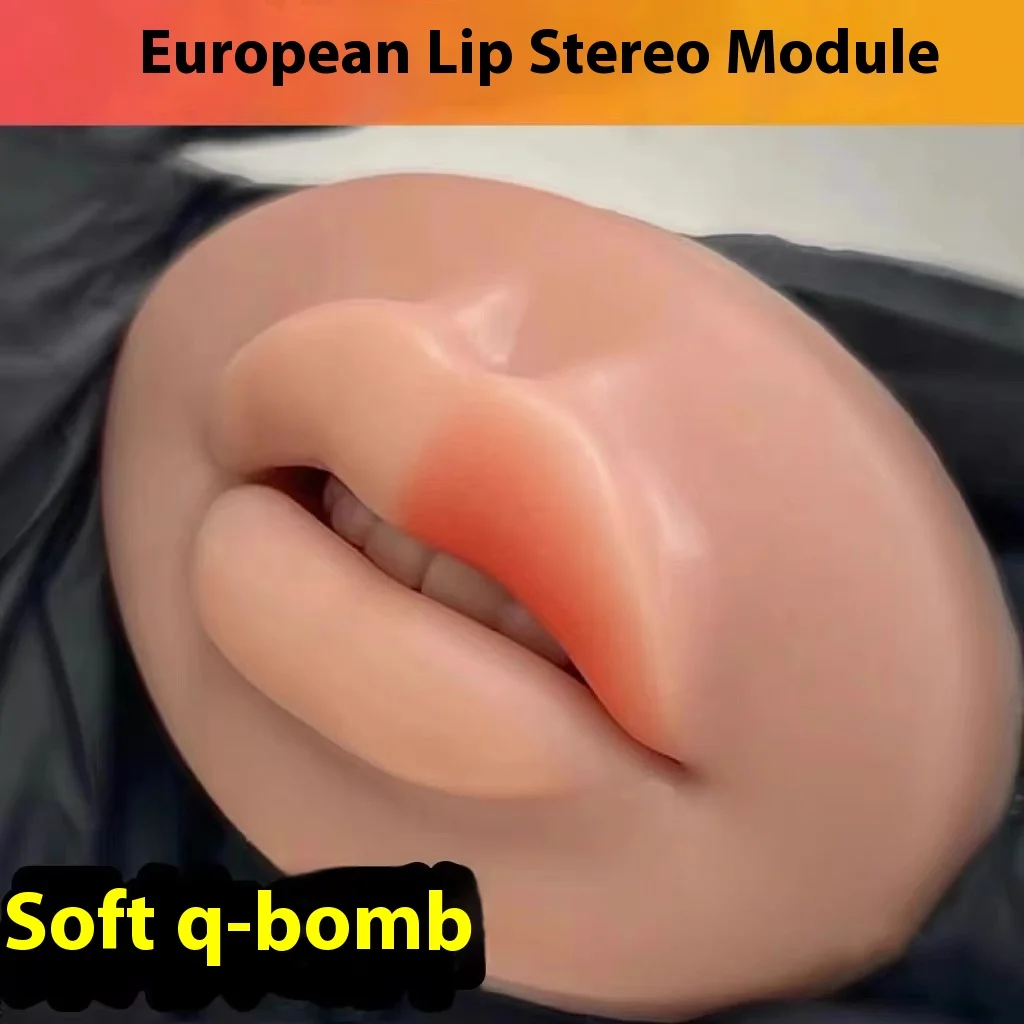 3D Silicone Lip Practice Skin for Tattoo Training Reusable False Lips Module Realistic Semi-Permanent Lip Art Simulator