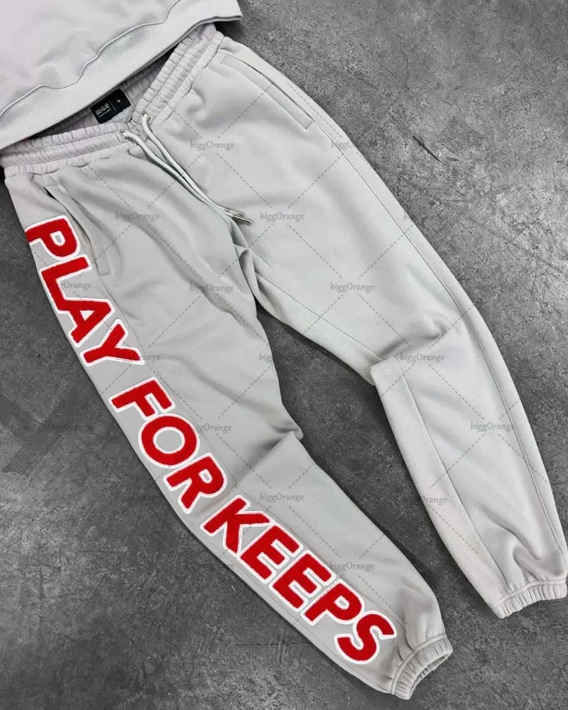 بدلة رجالية غير رسمية Harajuku Y2Koversized للشارع الهيب هوب بأحرف ريترو سترة فضفاضة عصرية ملابس عالية الشارع العصرية