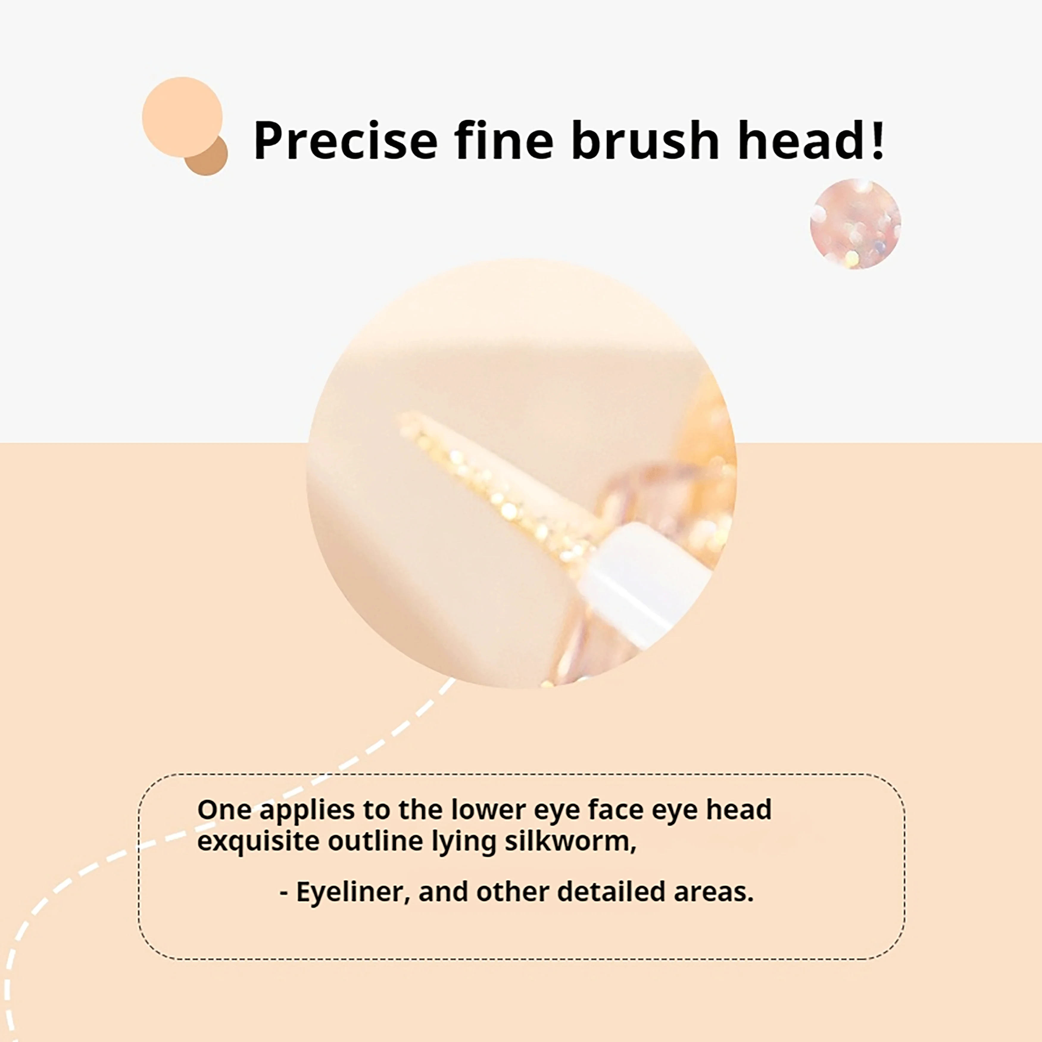 Sombra líquida com acabamento orvalhado, brilho sutil e de longa duração. Ilumina a área de calha de rasgo para um efeito luminoso.