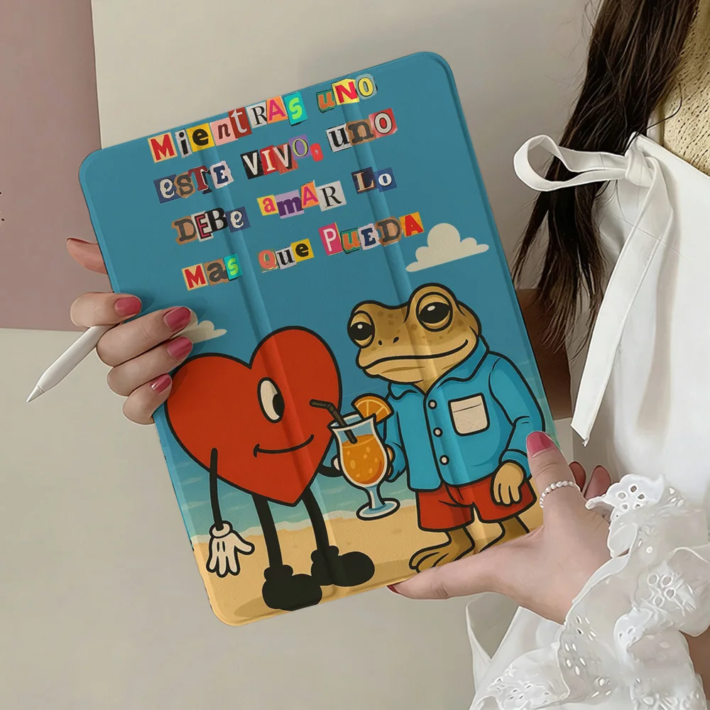 D-DtMF B-Bad B-Bunny For iPad 10.2（2019/2020/2021）Air 2021 10th 2022 10.9 Pro 2022 12.9（2018/2020/2021/2022）Pro 2024 11 13 inch