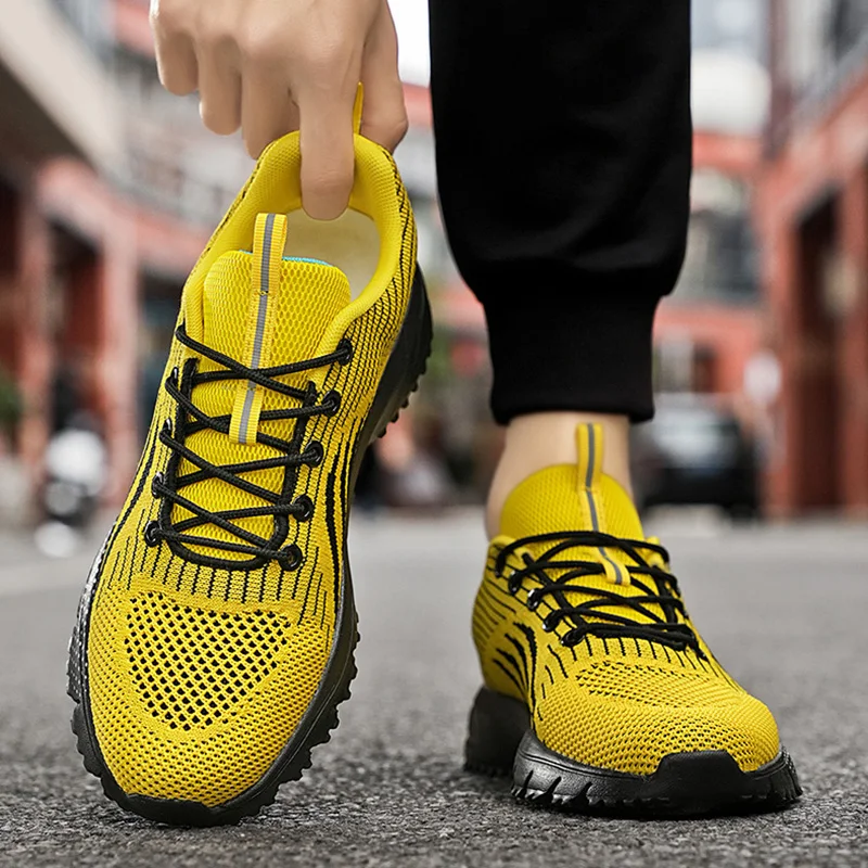 Loafers Hiking Shoe Men's Black Breathable Outdoor Sports Shoes with Durable Mesh Upper Suitable for Women's Gym Bare Foot 2025