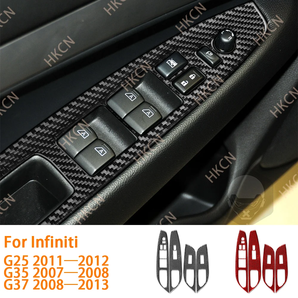 

Для Infiniti G35 07-08 G37 08-13 G25 11-12 Q60 14-15 панель управления подъемом окна отделка интерьерные автомобильные аксессуары декоративные наклейки