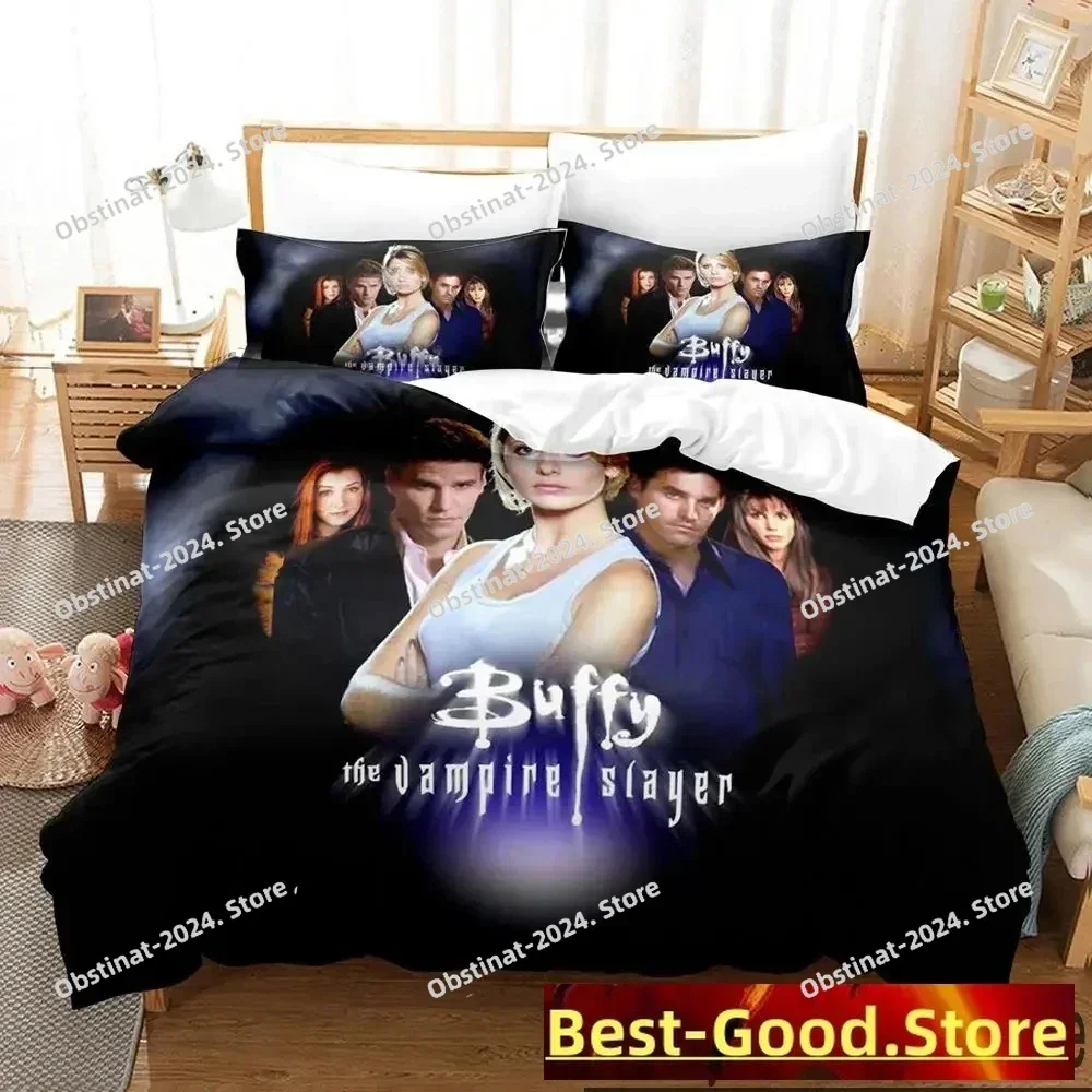 3D Print Buffy the Vampire Slayer Printed Bed Set Duvet Cover Pillowcase Bedding Set Bed Linen Sheet Quilt Cover Full Queen Size