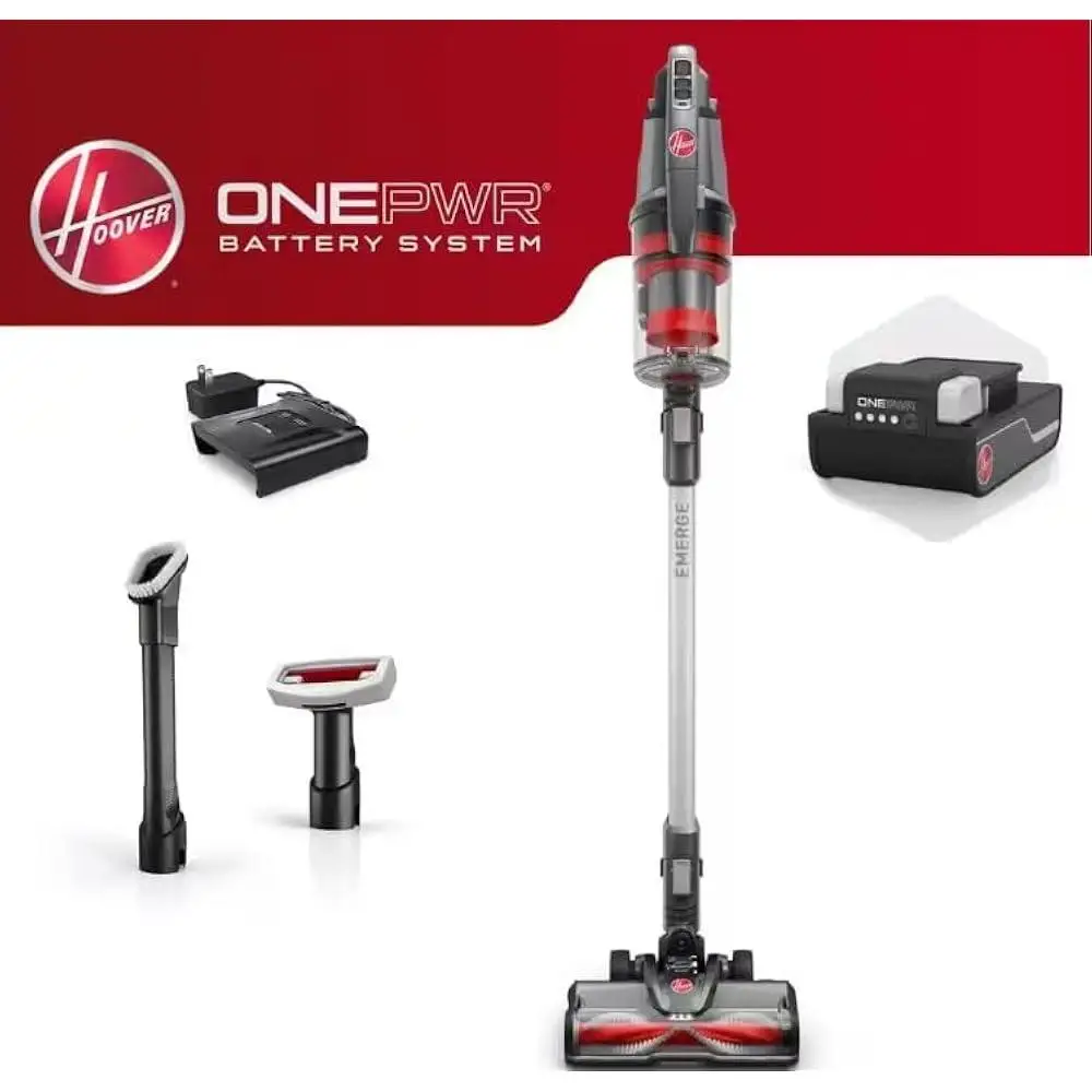 Cordless Stick Vacuum Cleaner Tangle Guard Powerful Cleaning Self-Standing Handheld Lightweight Bagless Easy to Use Carpet Hard