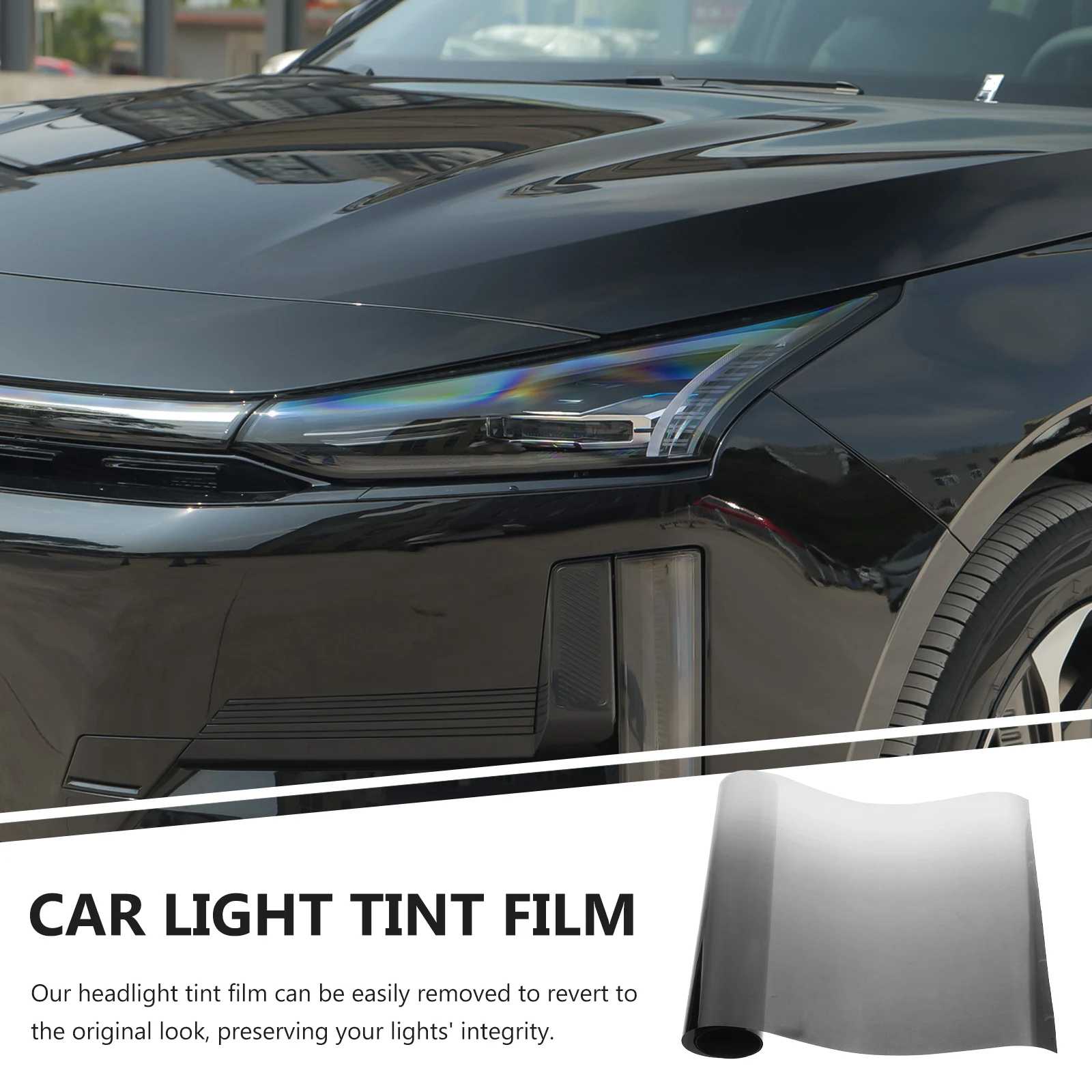 

Color Changing Film for Car Lights Blue Gradient Headlight Tail Fog Tint Vinyl Fade Peel Resistant Easy Apply Remove Car
