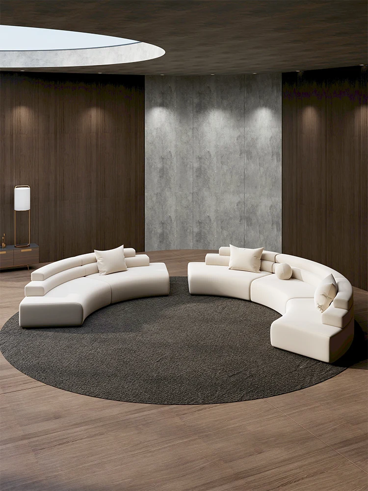 

Curved special-shaped sofa light luxury simple Internet celebrity designer hotel lobby beauty salon office rest area reception