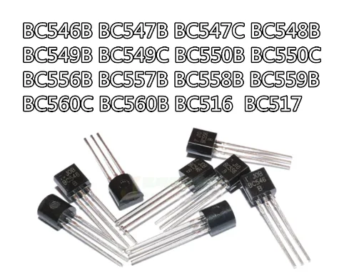 

20pcs BC546B BC547B BC547C BC548B BC549B BC549C BC550B BC550C BC556B BC557B BC558B BC559B BC560C BC560B BC516 BC517 triode TO92