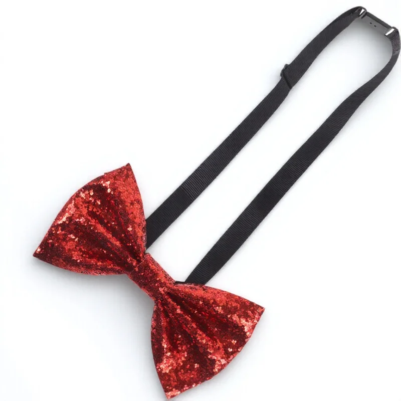 

Adult Bow Tie for Men Pre-Tied Glitter Bowtie Adjustable Neck Size Suitable for Wedding Groom Tuxedo Party Banquet Stylish Charm