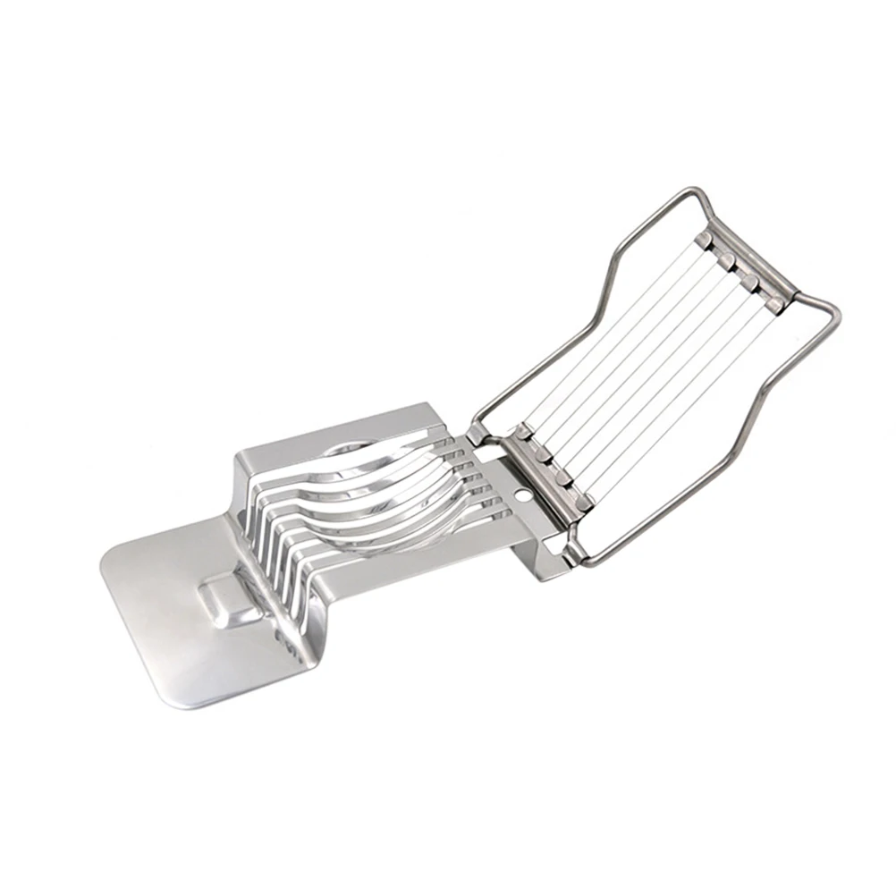

Stainless Steel Egg No Smell Cutting Wires Comfortable Handle Multi-Use Cheese Meat Mushroom Slicer For Hard