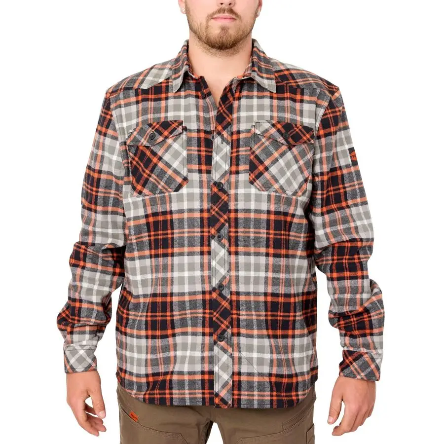 

Shirt HeavyDuty Stretch Cotton Spandex Blend Chest Pockets with Adjustable Flaps