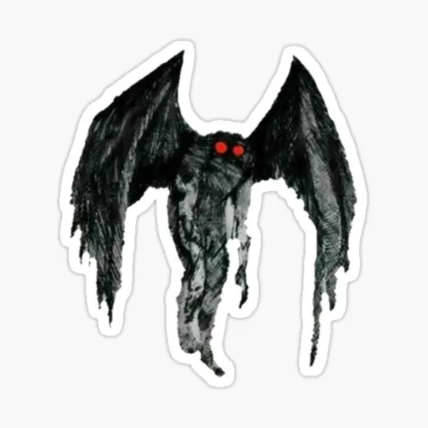 Mothman  5PCS Stickers for Water Bottles Car Stickers Luggage Bumper Decorations Funny Window Home Print Art Laptop Kid Anime