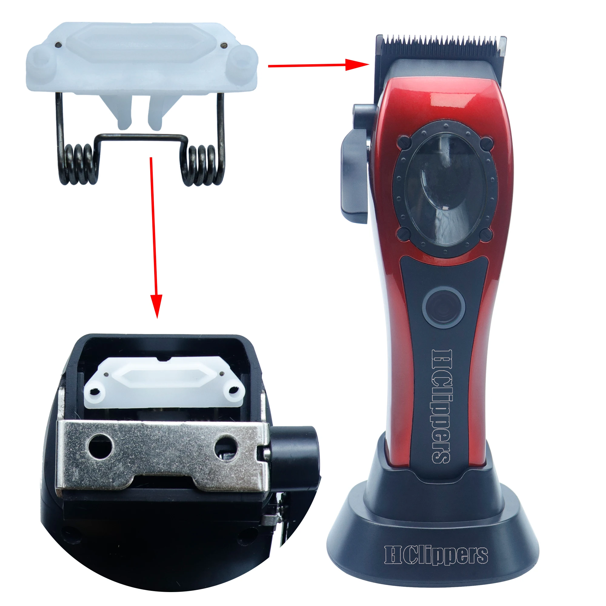 HClippers-Pièces de rechange avec ressort pour machine à couper les cheveux, 1 jeu, 2 pièces, accessoires pour HC231