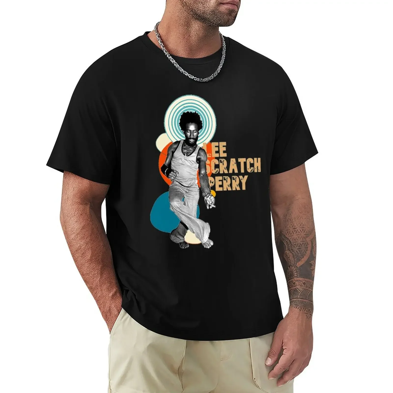 Lee Scratch Perry T-ShirtThe Upsetter Dances T-Shirt t shirt man Blouse anime clothes mens t shirts