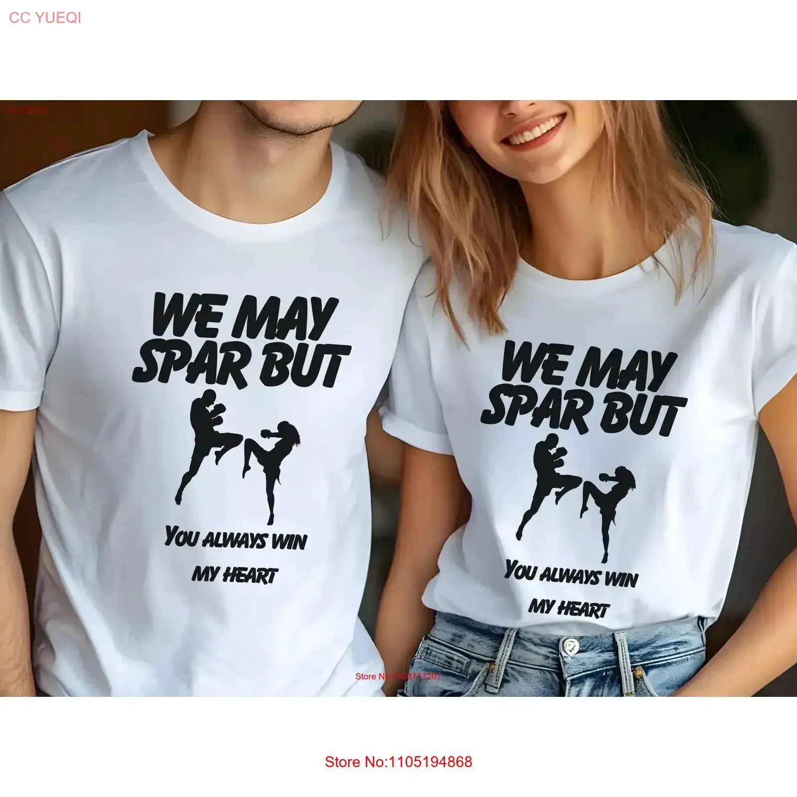 We may spar couples kickboxing valentines gift muay thai day martial arts unisex T Shirt vintage Washed Unisex Soft