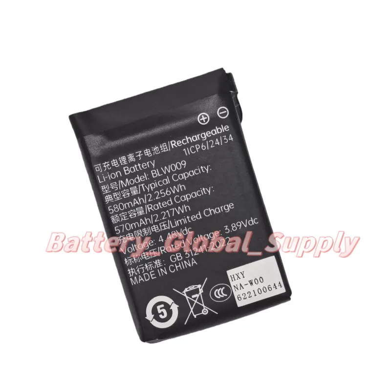 

4.48V 570mah Replacement Battery for BLW009 Watch4Pro Watch, Reliable, Brand New