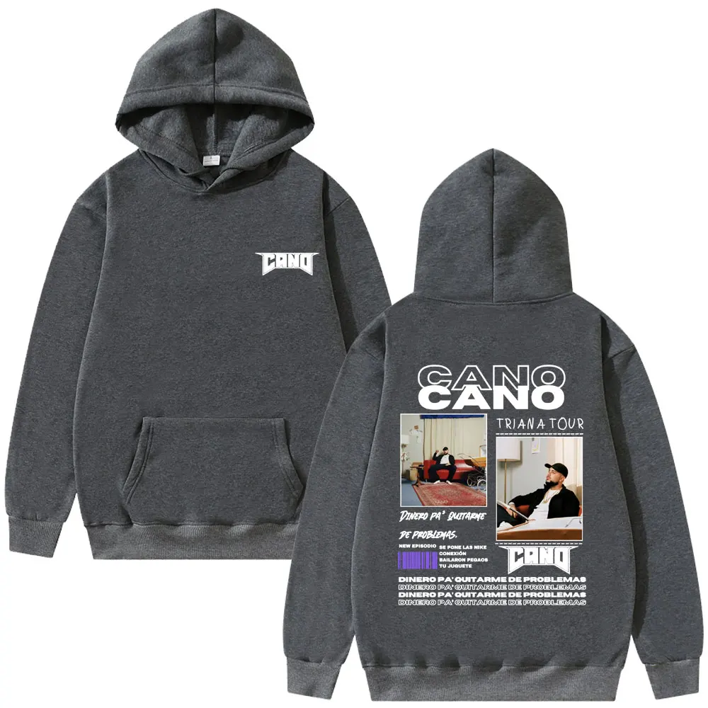 Rapper Cano Triana Tour Album 2025 Hoodies Men Women Fashion Hip Hop Street Sweatshirt Men\'s Oversized Hoodie Vintage Streetwear