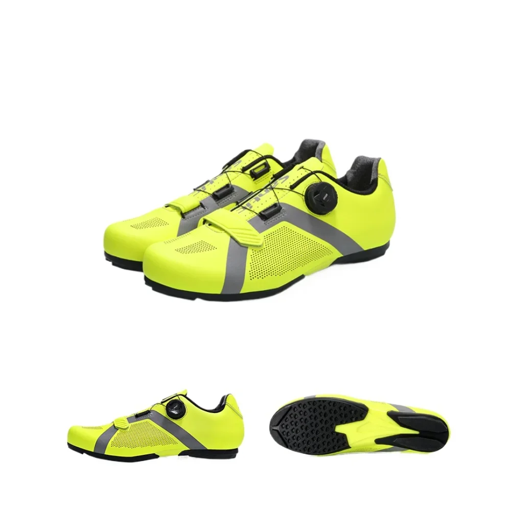 Santic Cycling  Shoes Non Lock Road Bike Shoes Breathable Rubber Sole Cycling Shoes Unisex S20016H