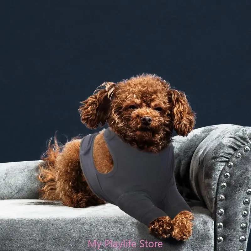 Pet Front Leg Sleeve Wrap Support Aids in Healing Comfortable Sleeve Leggings Against Licking Dog Leggings Elbow Brace