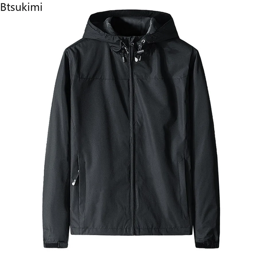 Spring Hot Sale NEW  Hooded Coat Jacket Waterproof Windproof Outdoor Casual Jackets Coats Men Soft Shell Sports Plus-SizeS-5XL