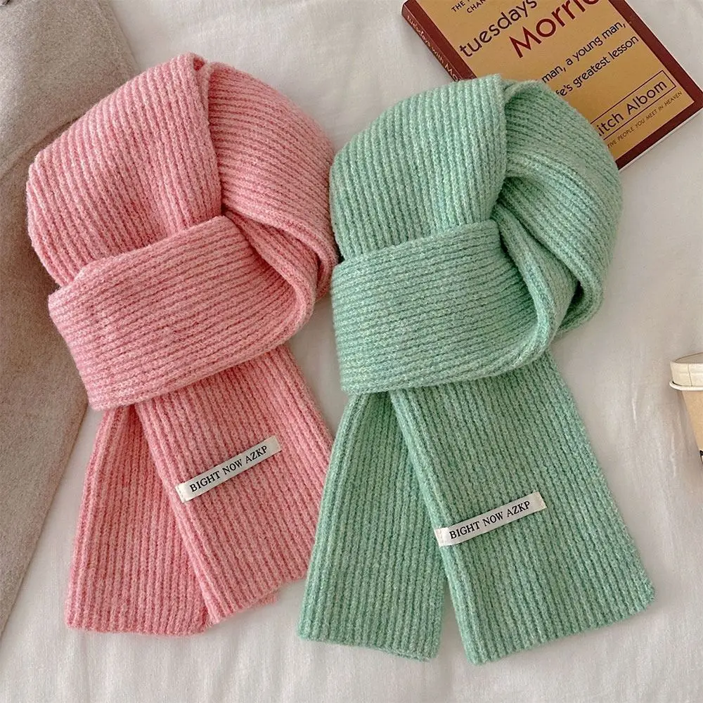 

Модный теплый зимний шарф, однотонный мягкий шарф на шею, шерстяной утепленный шарф для женщин и мужчин