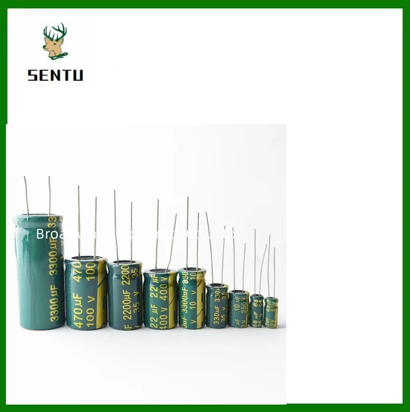 Capacitor de alumínio de baixa frequência do ESR, 6.3V, 10V, 16V, 25V, 35V, 1000UF, 1200UF, 1500UF, 1800UF, 2200UF, 3300UF, 4700UF, 6800UF, 2-50 PCes